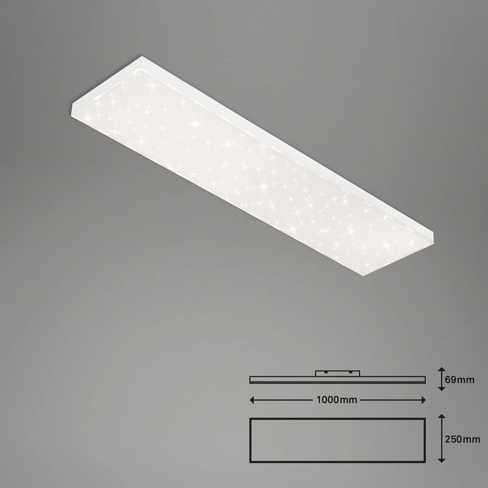 Ciel étoilé LED Frameless CCT, 100x25 cm