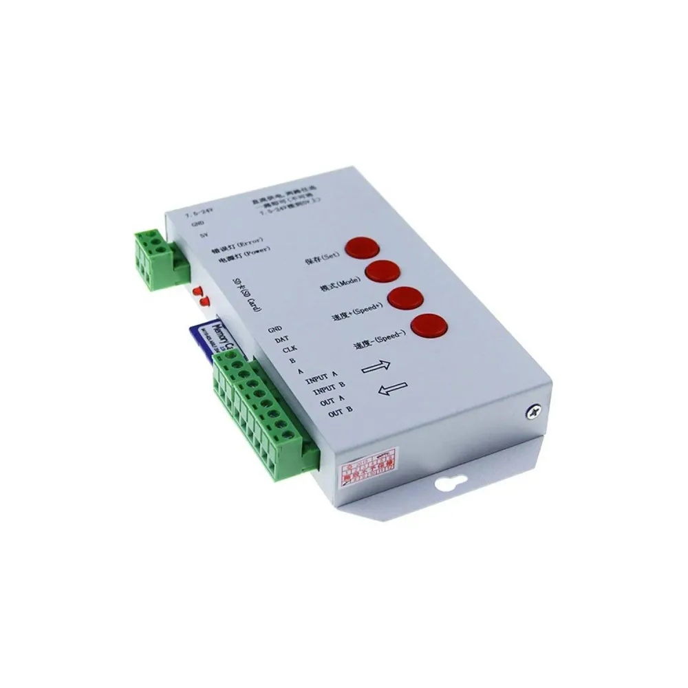 Guirlande lumineuse Appareil de commande SPI T-1000S pour rubans LED RGBIC 5-24 V DC