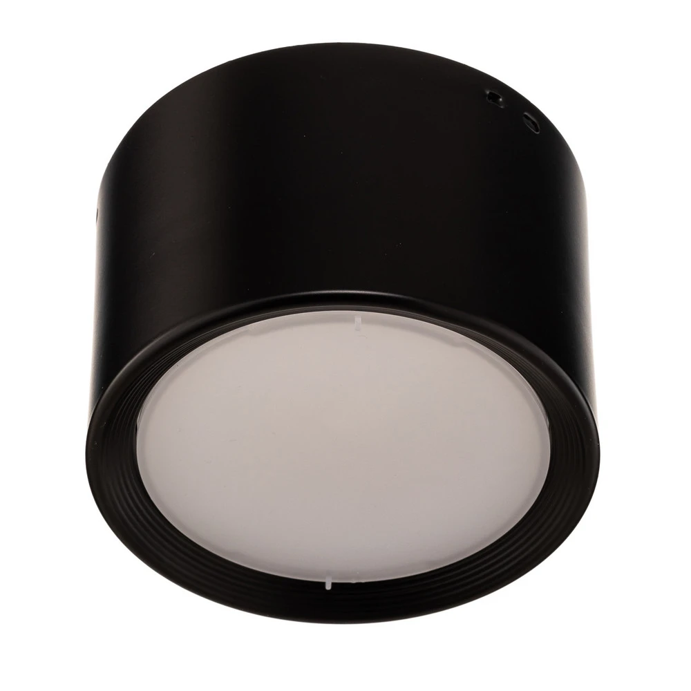 LED downlight Ita en noir avec diffuseur, Ø 10 cm en multicolore
