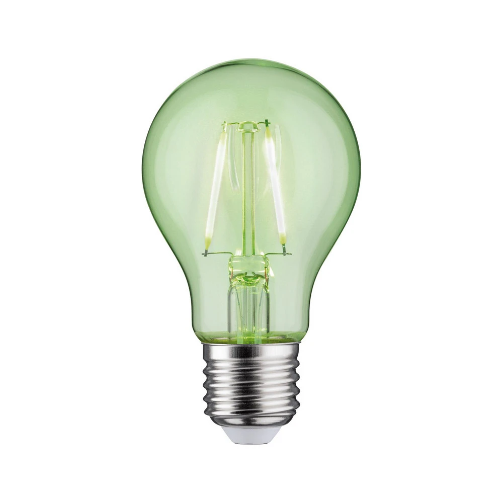 Paulmann ampoule LED E27 filament vert 1,1 W avec télécommande