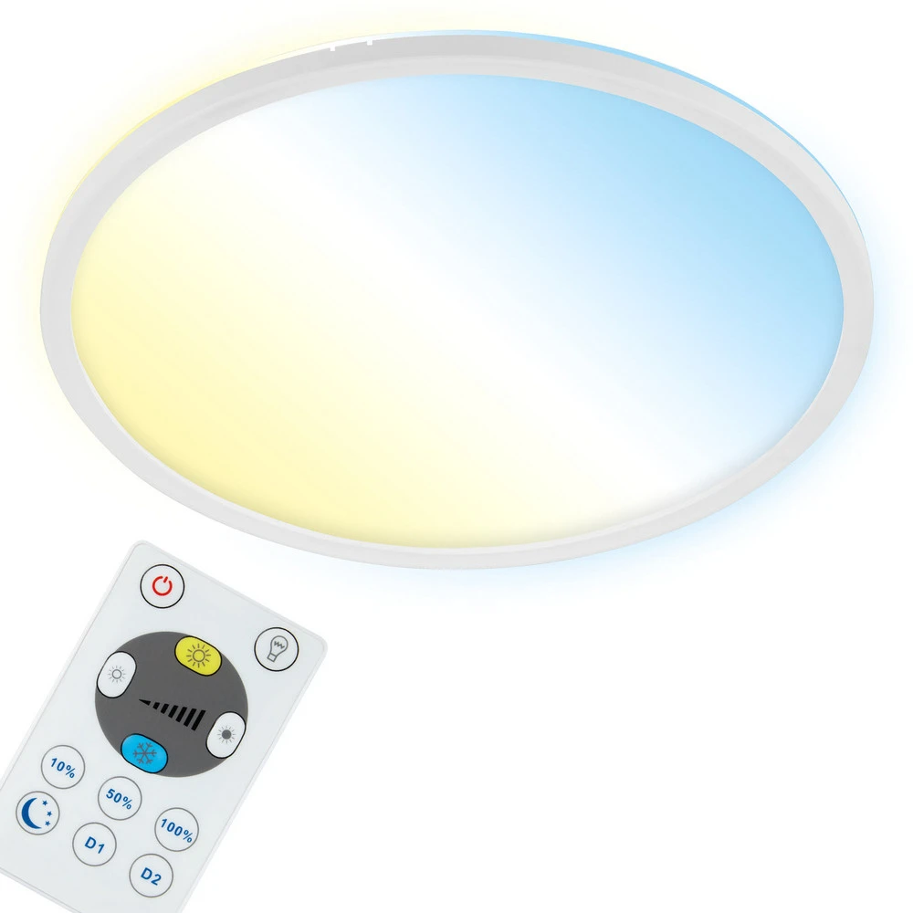 Plafonnier LED Svelte S à intensité variable CCT blanc Ø 29 cm