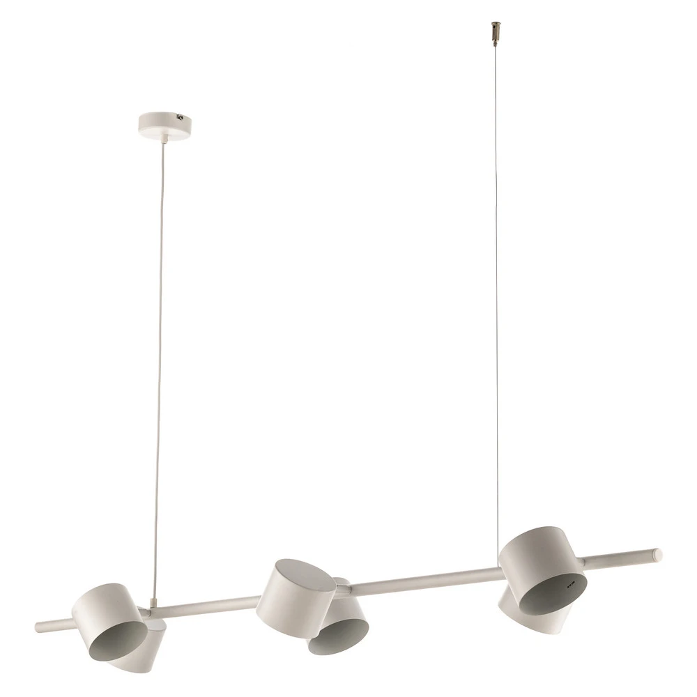 Suspension Bot blanche à six lampes Design minimaliste
