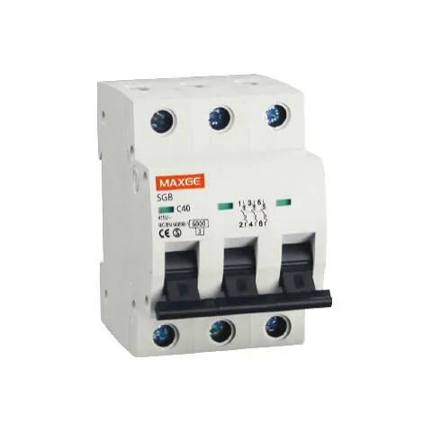 Disjoncteur MAXGE Alpha+ 3P-32A 6kA type C résidentiel